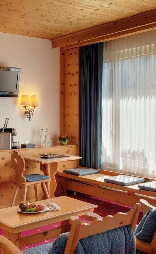 Junior Suite im Haus Pöstli des Morosani "Posthotels" in Davos