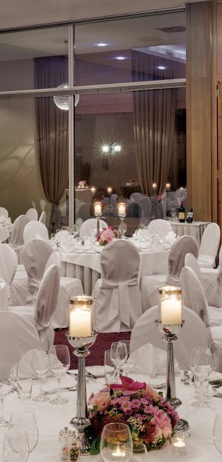 Event room "Gardenhall" of the Morosani Hotel in Davos