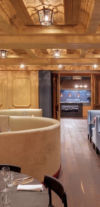 Poststube Moderne Einrichtung in der Poststube in Davos