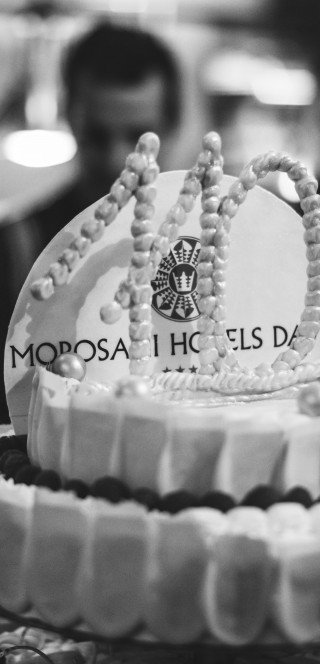 110 Years Posthotel Celebration of 110 Years Posthotel with a huge cake
