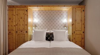 Double sport room at the Morosani "Posthotel" Haus Poschiavo in Davos