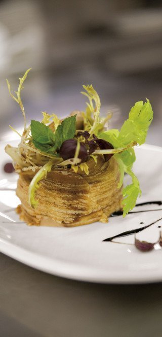 Wintergericht im Morosani Hotel