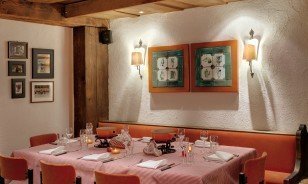 Tables in La Cave Restaurant by Morosani