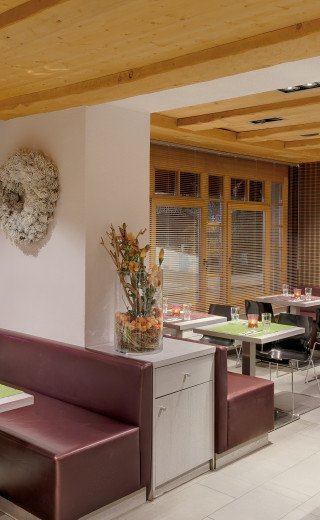 Restaurant "Pöstli Corner" of the Morosani Hotel in Davos