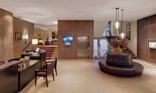 Front office of the Morosani "Schweizerhof" in Davos