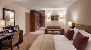 The Promenade Junior Suite at the Morosani "Schweizerhof" in Davos